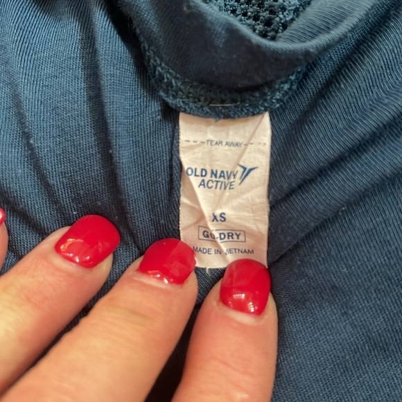 Teal “Go-Dry” workout top with mesh back. Size XS - Picture 6 of 6